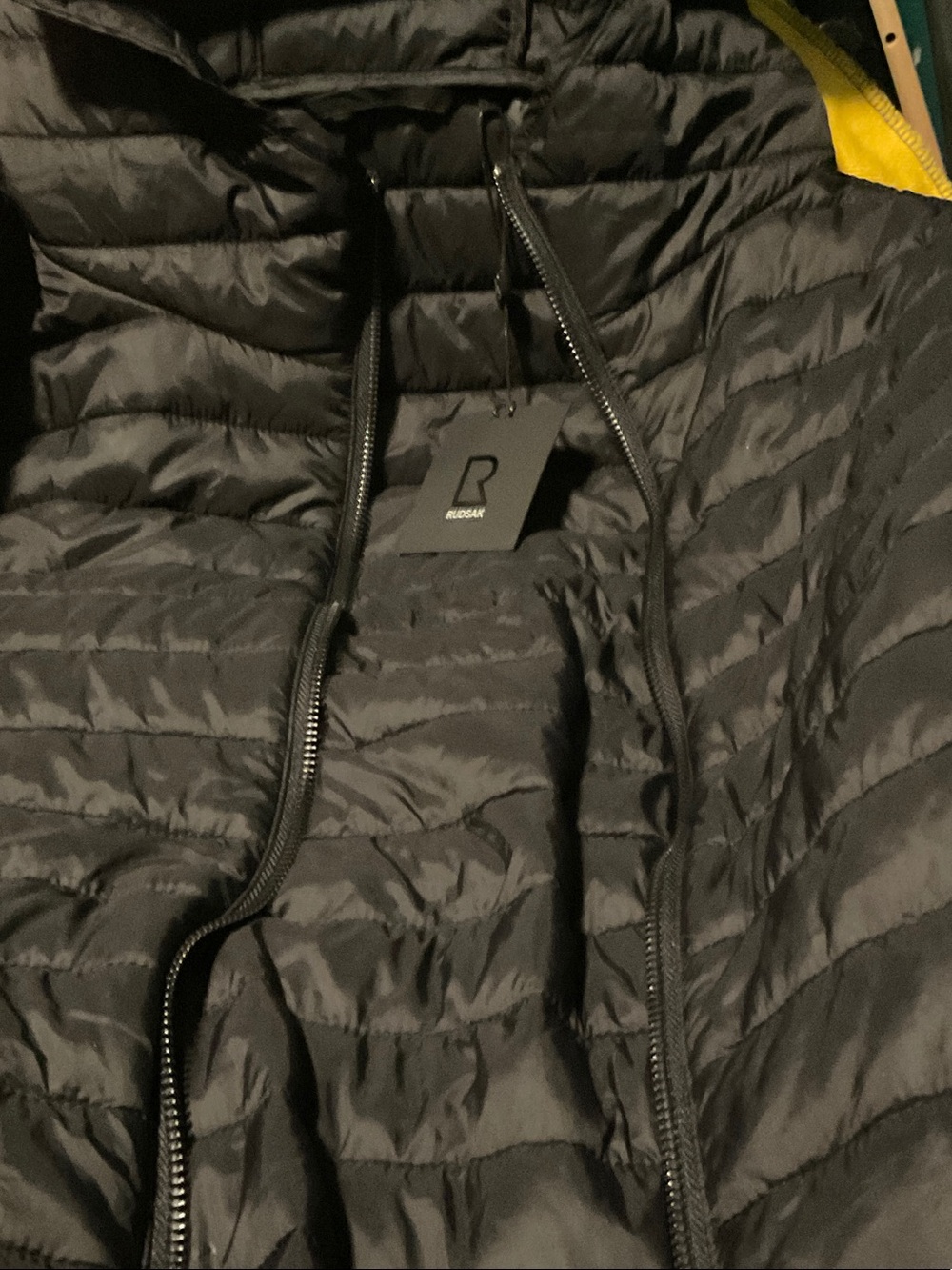 RUDSAK Black Quilted Lightweight Puffer Jacket